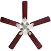 Westinghouse Swirl 52" 5-Blade Nickel Indoor Ceiling Fan w/Dimmable LED Lght Fxture 7235900